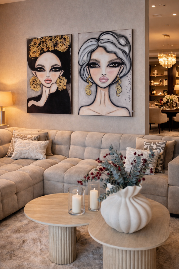 Symphony in White Velvet Wall Art