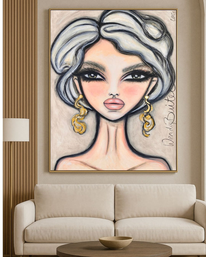 Symphony in White Velvet Wall Art