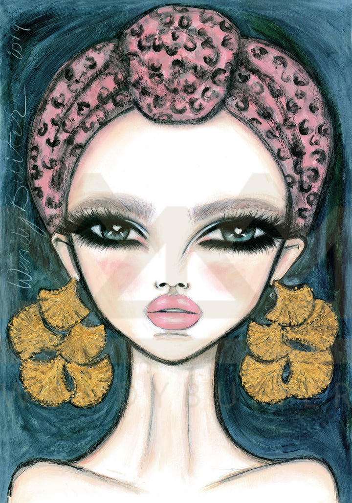 Las Palmas Velvet Wall Art