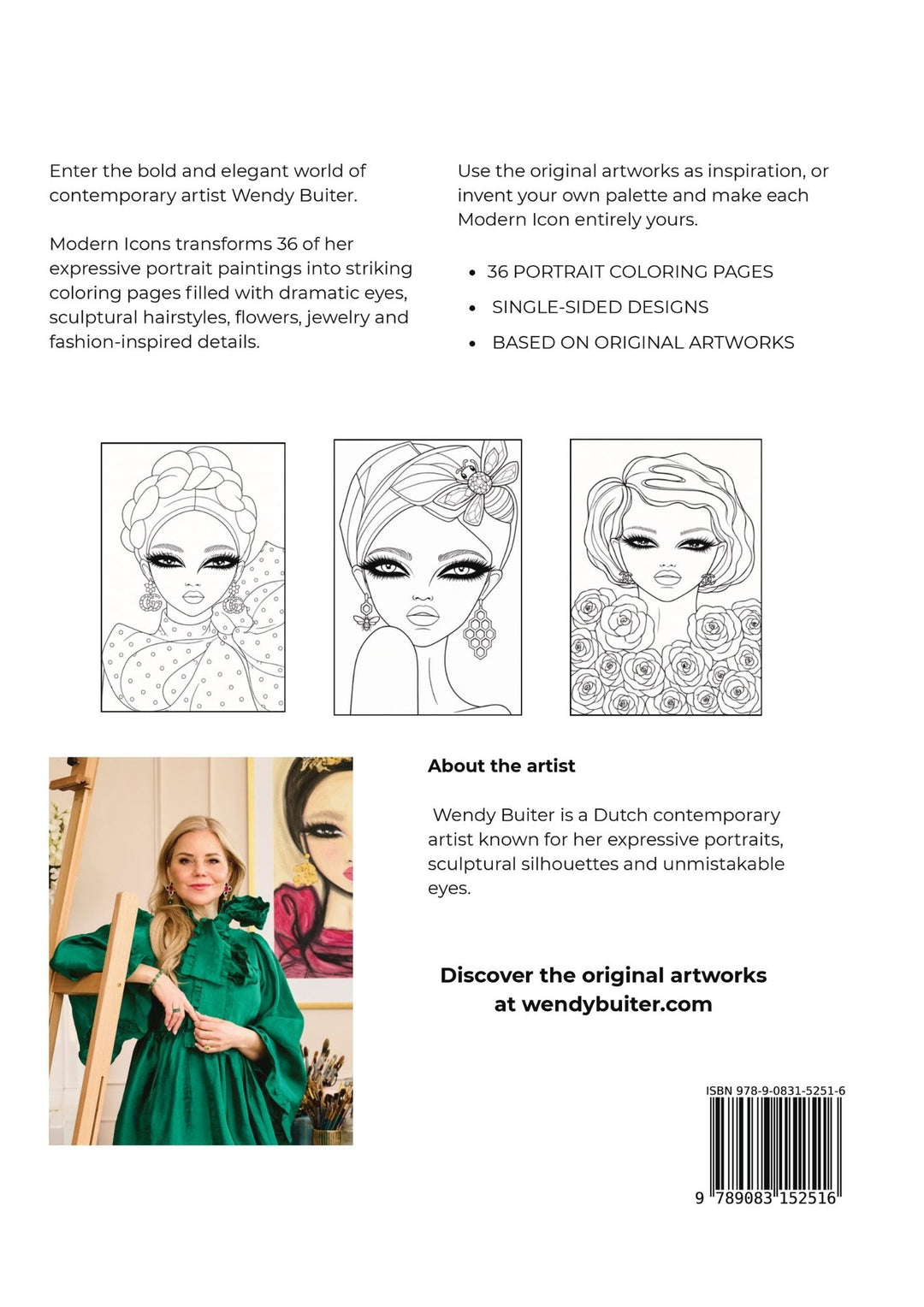 Modern Icons – A Bold Portrait Coloring Book