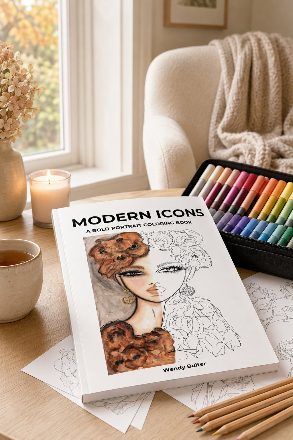 Modern Icons – A Bold Portrait Coloring Book