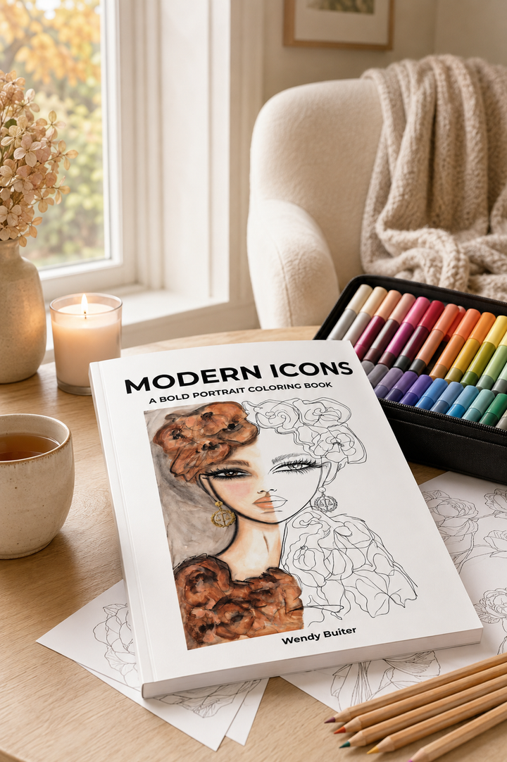 Modern Icons – A Bold Portrait Coloring Book