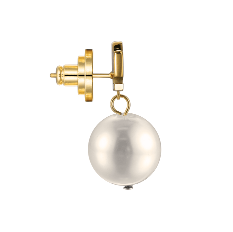 Crown Drop Pearl Earrings