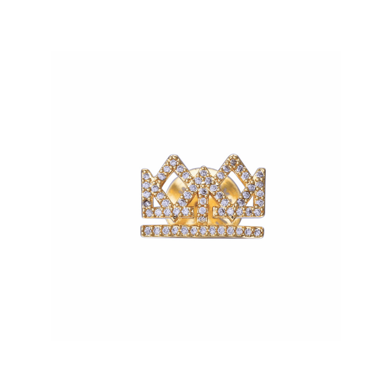 Crown Studs with Cubic Zirconia