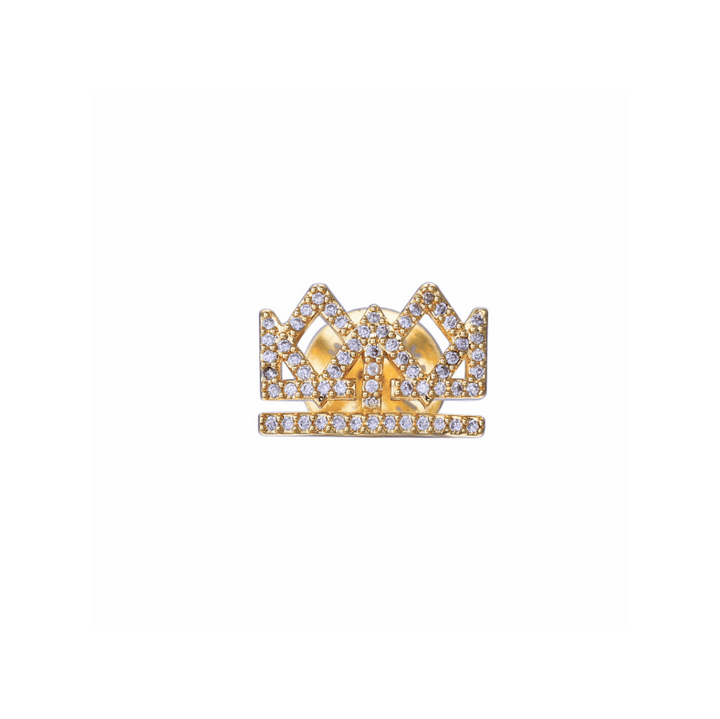 Crown Studs with Cubic Zirconia