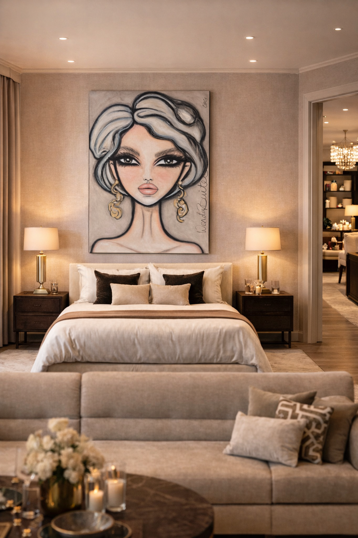 Symphony in White Velvet Wall Art