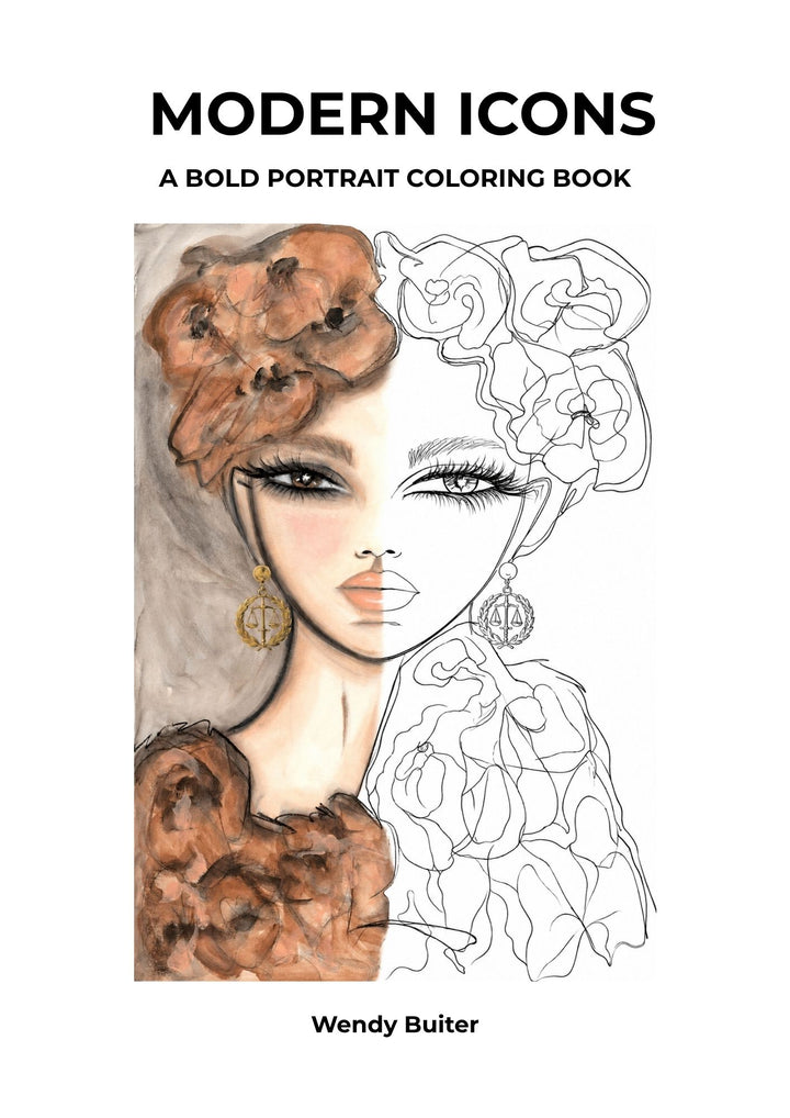Modern Icons – A Bold Portrait Coloring Book