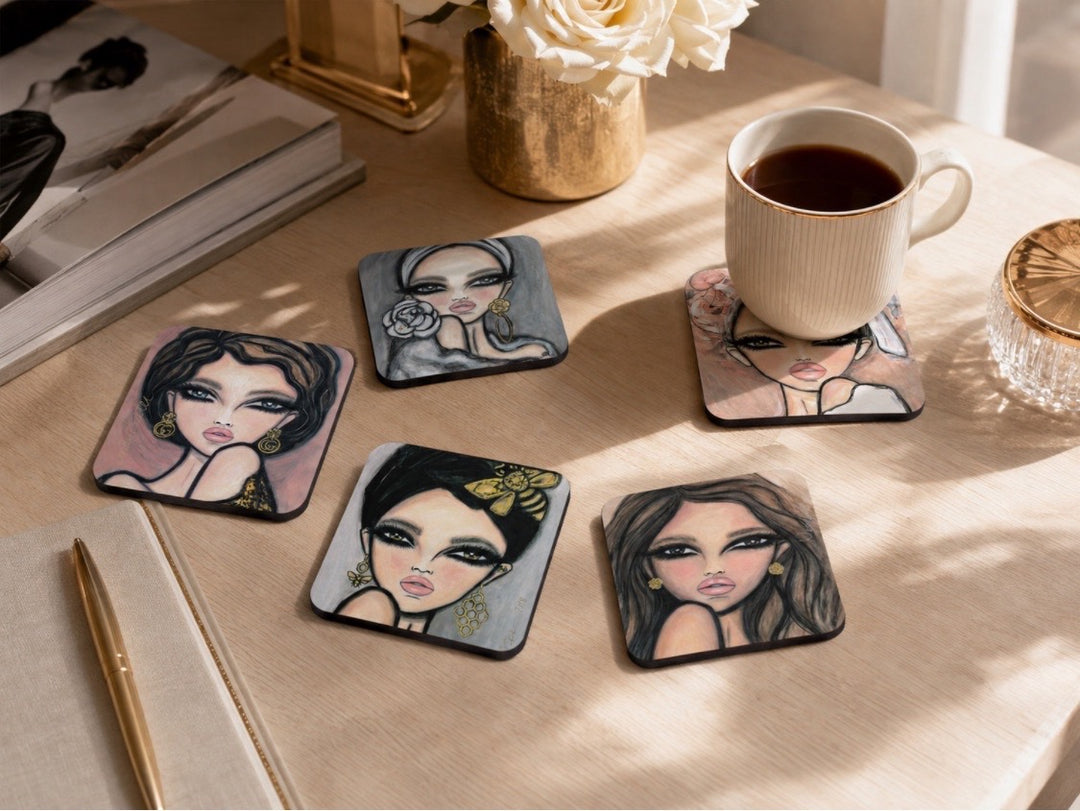 Art Coaster Collection The Muses — A Set of Five