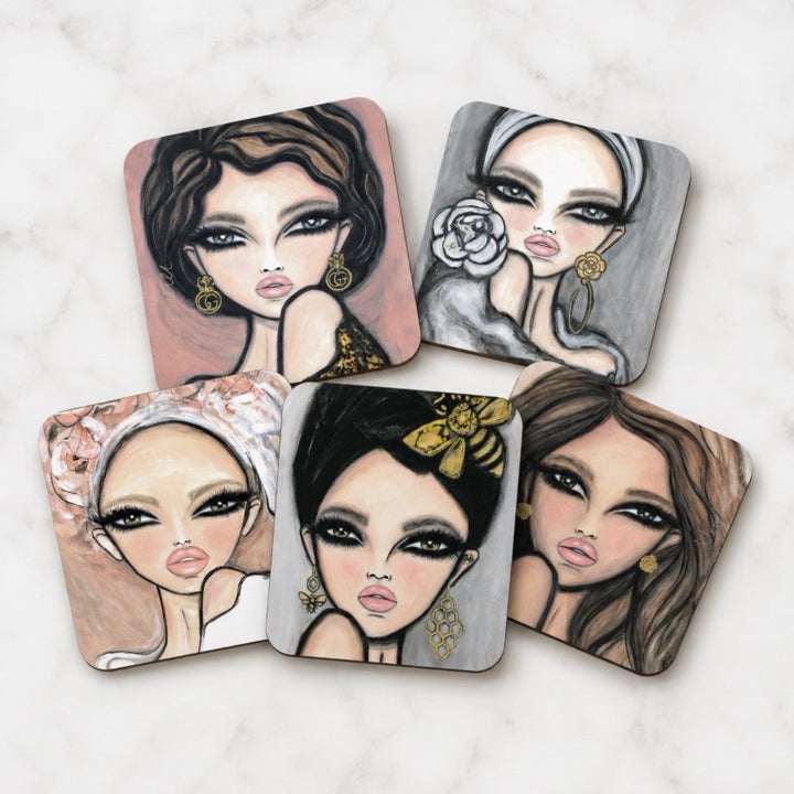 Art Coaster Collection The Muses — A Set of Five