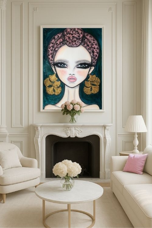 Las Palmas Velvet Wall Art