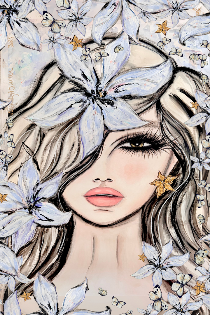 Fleur du Voile - Framed Art Print