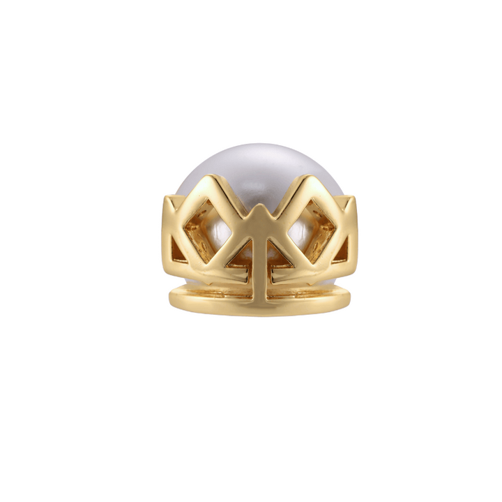 Pearl studs with Crown