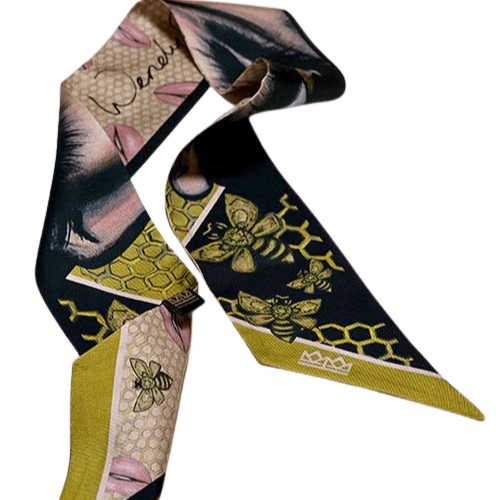 Silk Scarf Queen Bee