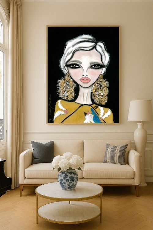 Regina Della Moda Velvet Wall Art
