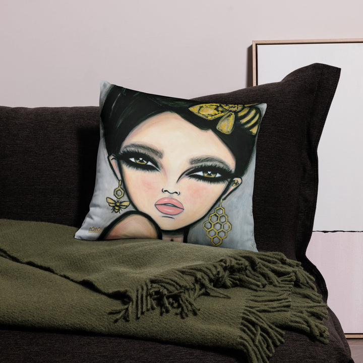 Pillow (stuffed) Queen Bee | Symphony in White