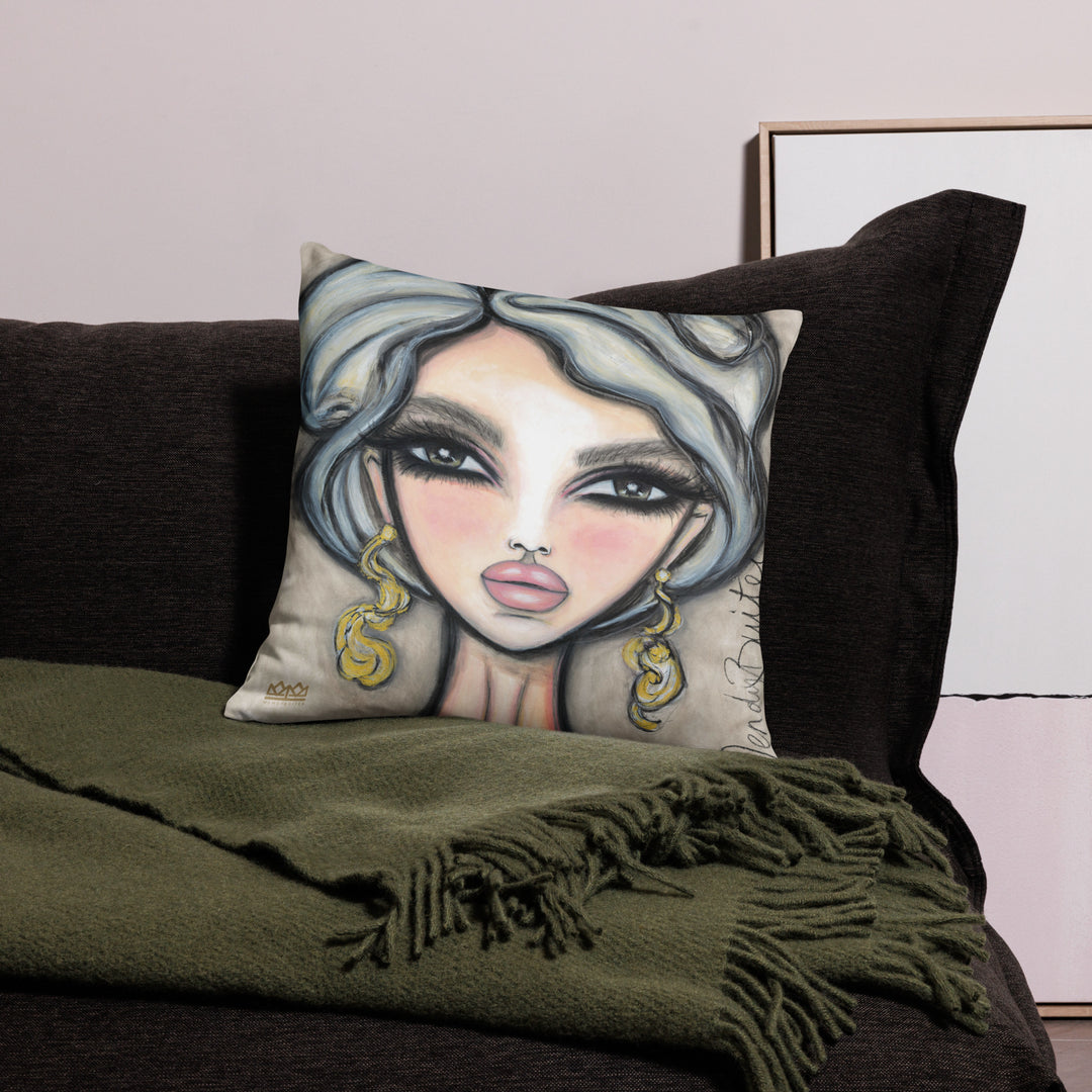 Pillow (stuffed) Queen Bee | Symphony in White