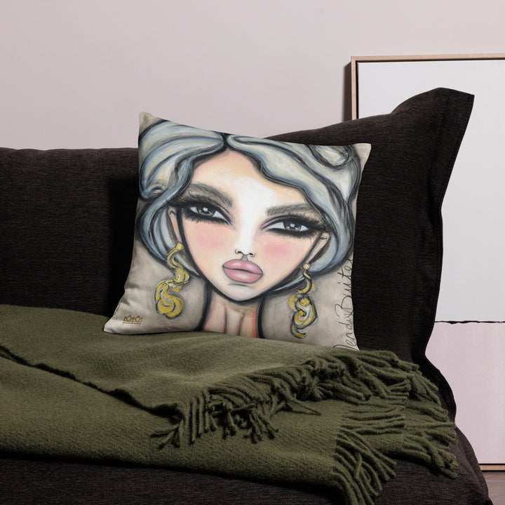 Pillow (stuffed) Queen Bee | Symphony in White