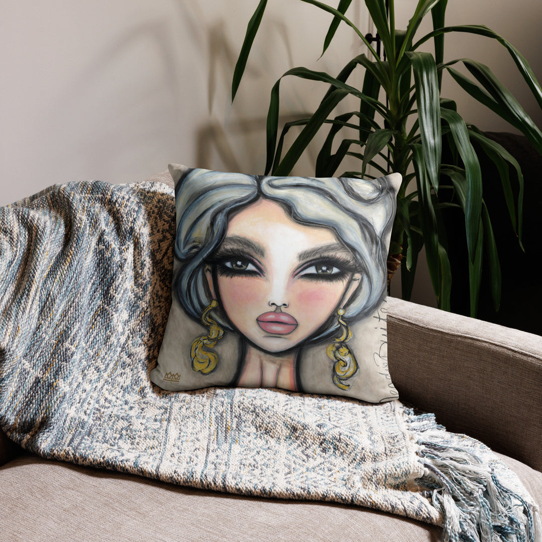 Pillow (stuffed) Queen Bee | Symphony in White