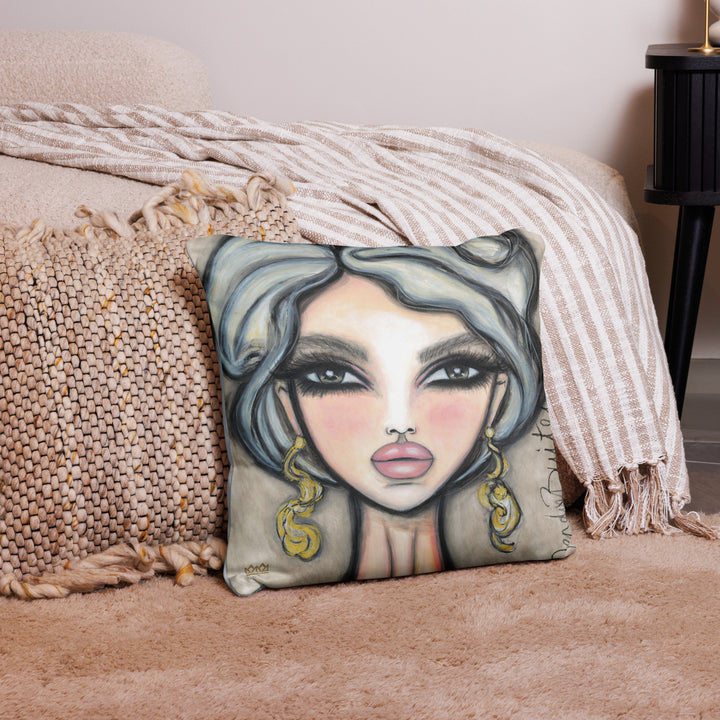 Pillow (stuffed) Queen Bee | Symphony in White