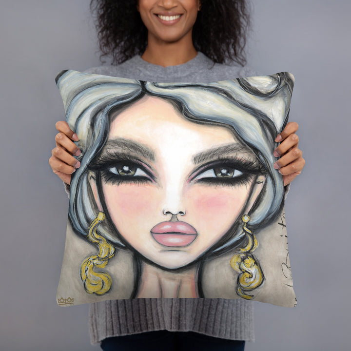 Pillow (stuffed) Queen Bee | Symphony in White