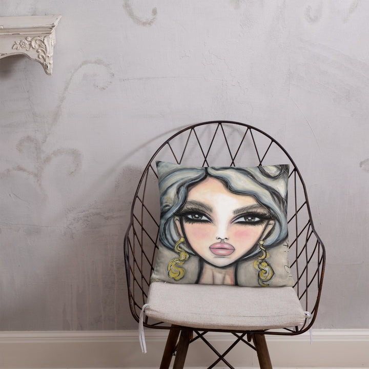 Pillow (stuffed) Queen Bee | Symphony in White