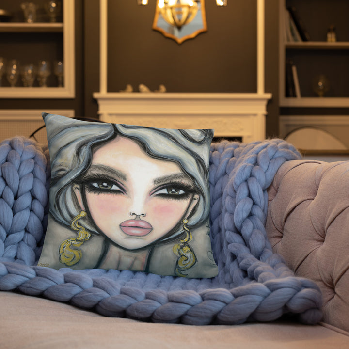 Pillow (stuffed) Queen Bee | Symphony in White
