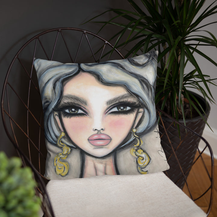 Pillow (stuffed) Queen Bee | Symphony in White