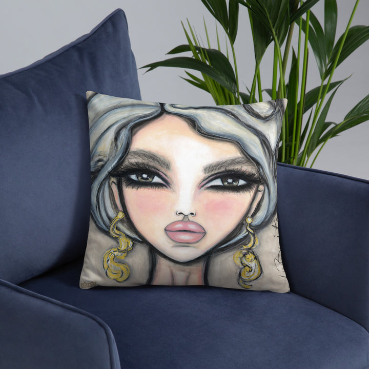 Pillow (stuffed) Queen Bee | Symphony in White