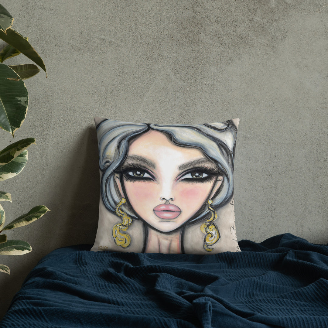 Pillow (stuffed) Queen Bee | Symphony in White