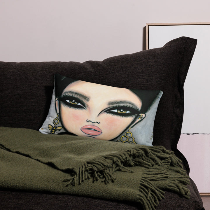Pillow (stuffed) Queen Bee | Symphony in White