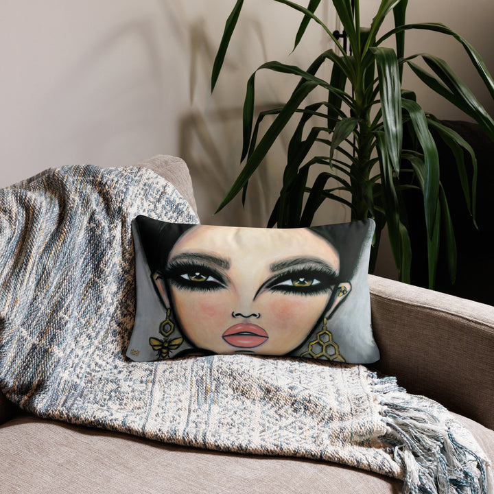 Pillow (stuffed) Queen Bee | Symphony in White