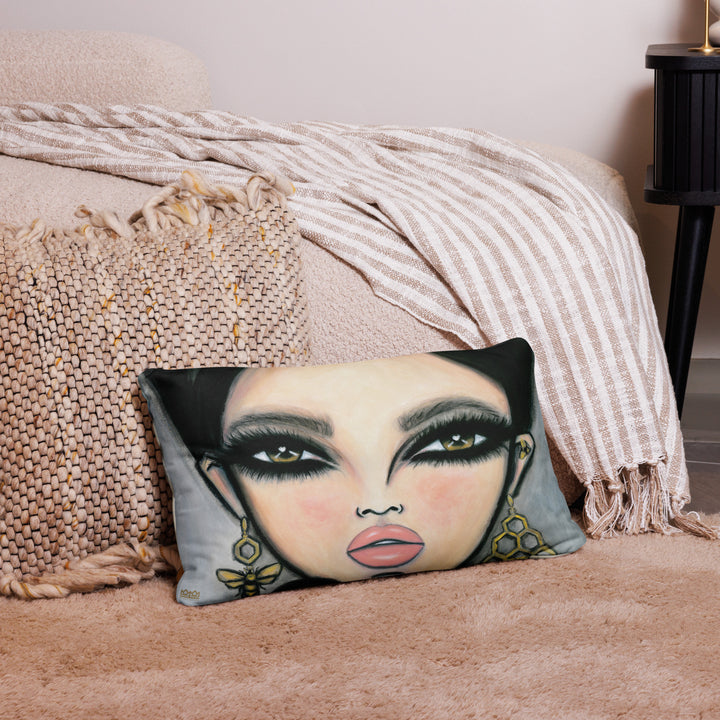 Pillow (stuffed) Queen Bee | Symphony in White