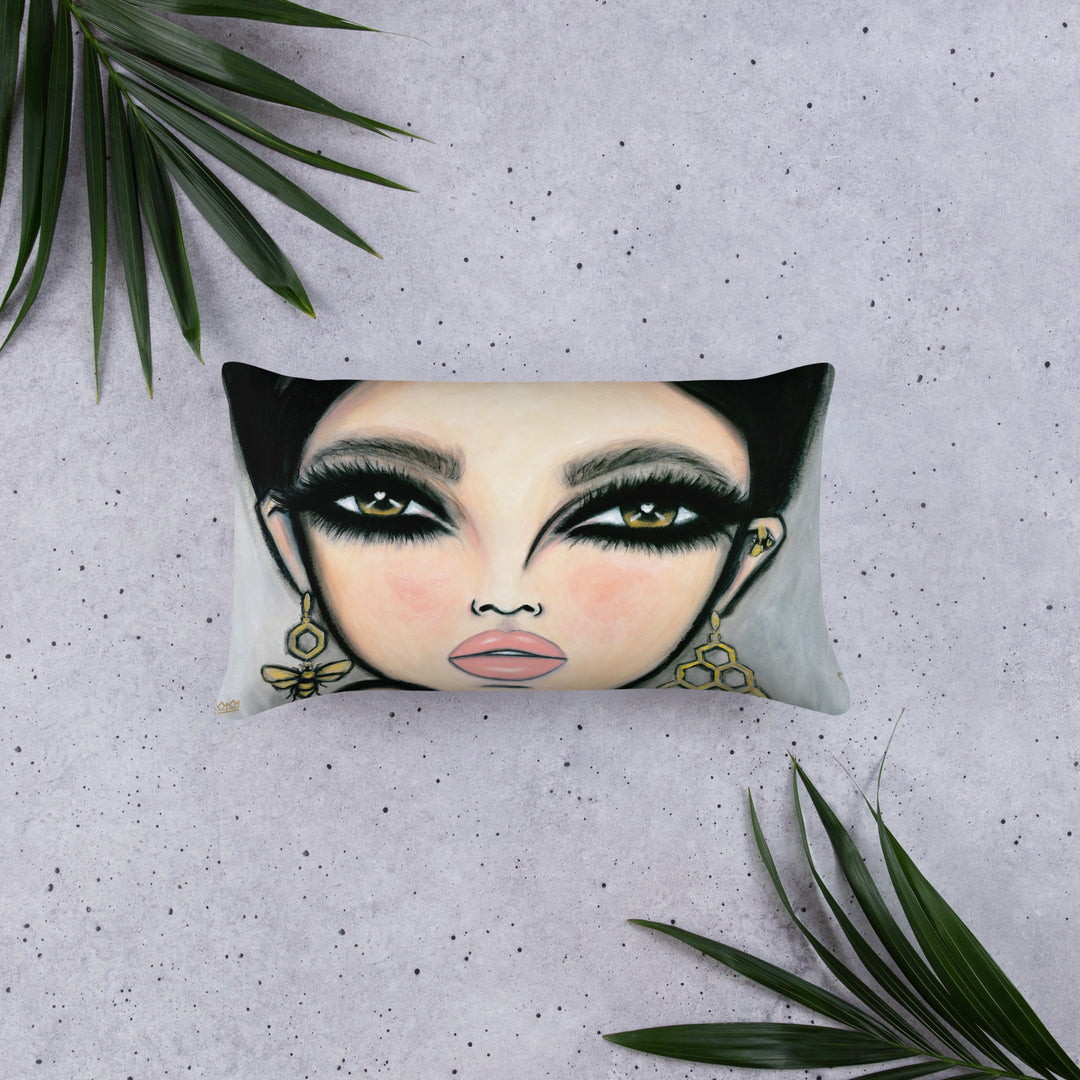 Pillow (stuffed) Queen Bee | Symphony in White