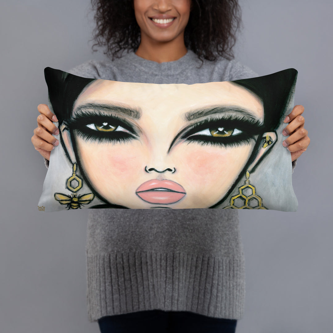 Pillow (stuffed) Queen Bee | Symphony in White