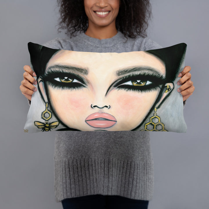 Pillow (stuffed) Queen Bee | Symphony in White