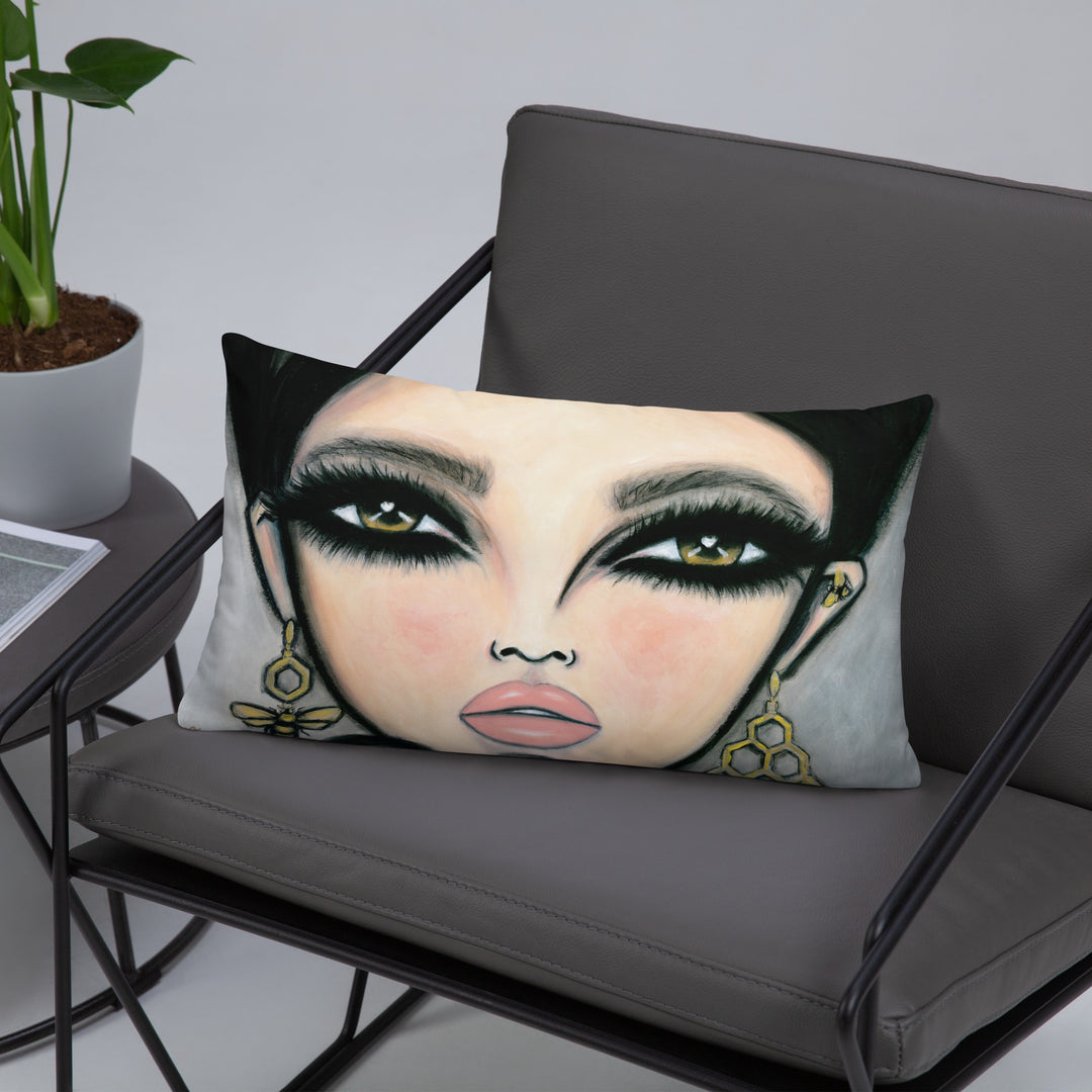 Pillow (stuffed) Queen Bee | Symphony in White
