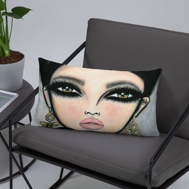 Pillow (stuffed) Queen Bee | Symphony in White