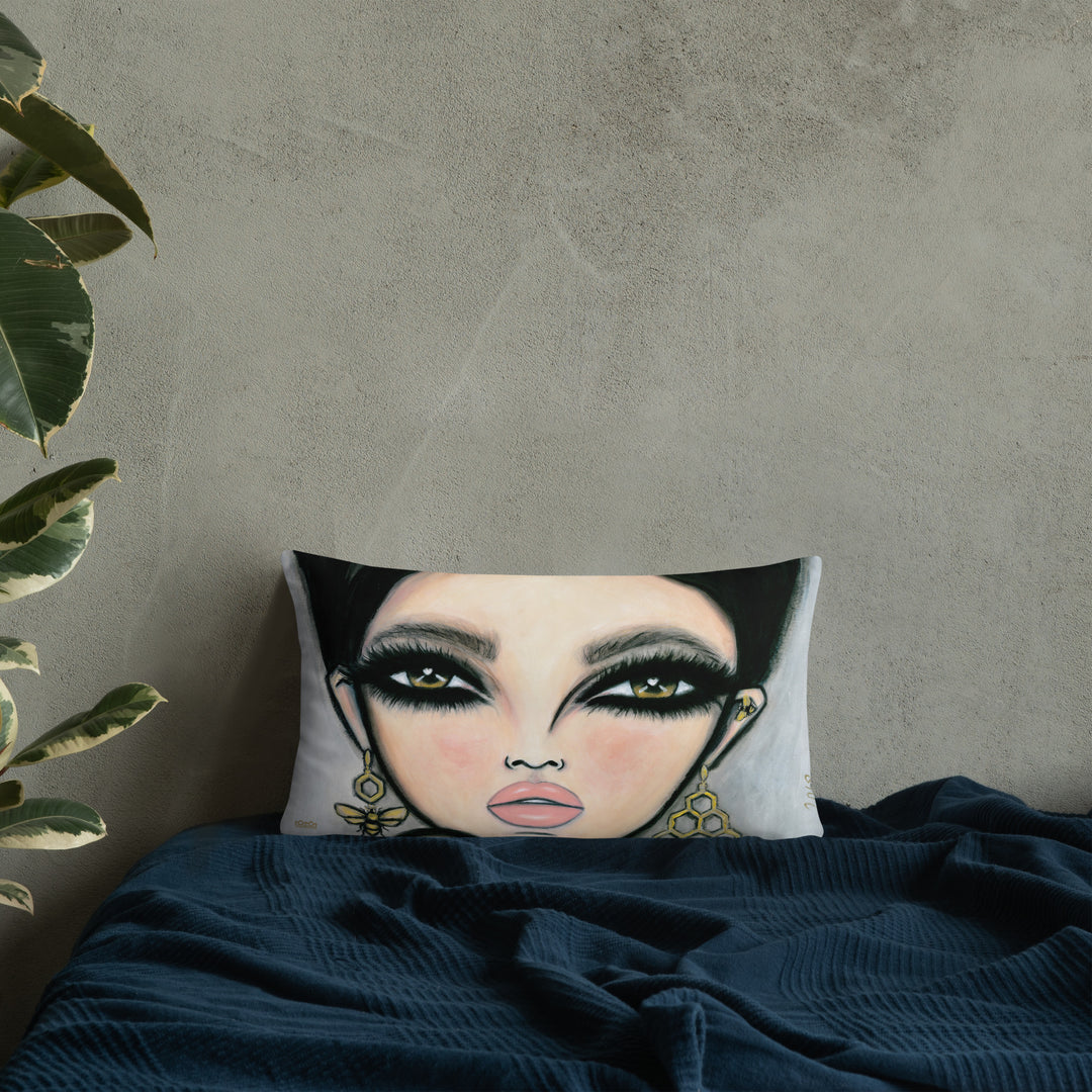 Pillow (stuffed) Queen Bee | Symphony in White