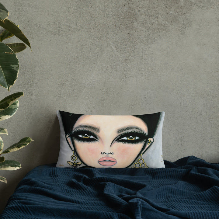 Pillow (stuffed) Queen Bee | Symphony in White