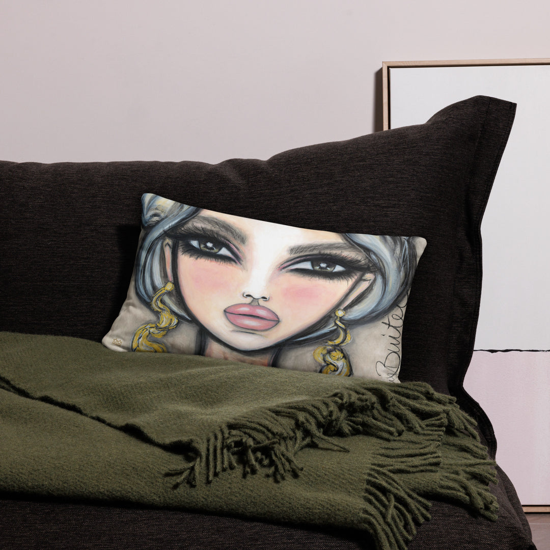 Pillow (stuffed) Queen Bee | Symphony in White