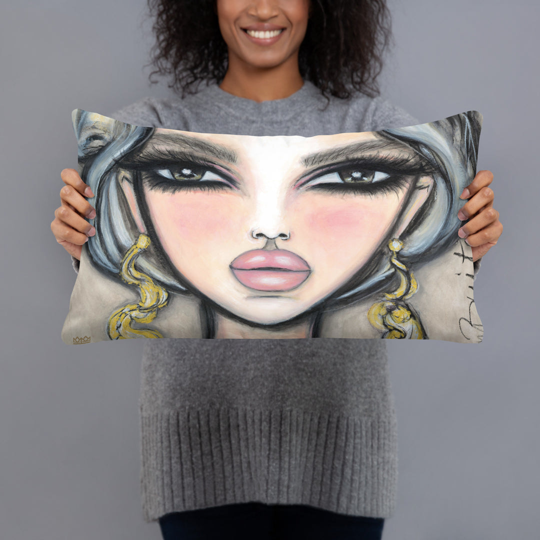 Pillow (stuffed) Queen Bee | Symphony in White