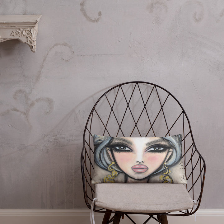 Pillow (stuffed) Queen Bee | Symphony in White