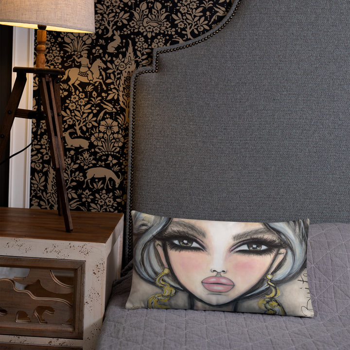 Pillow (stuffed) Queen Bee | Symphony in White