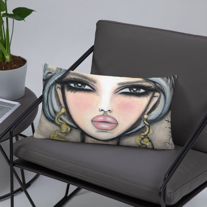 Pillow (stuffed) Queen Bee | Symphony in White