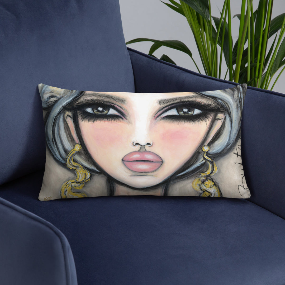Pillow (stuffed) Queen Bee | Symphony in White