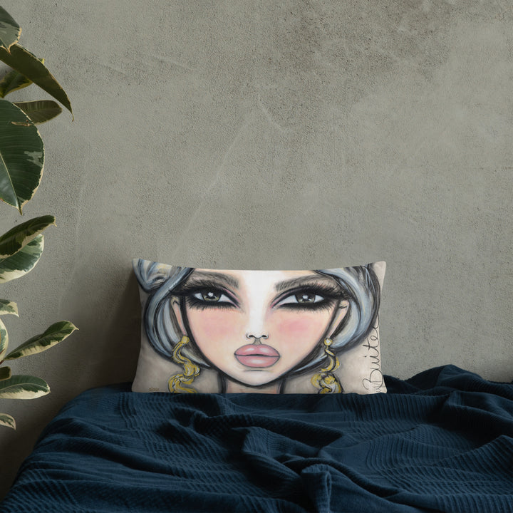 Pillow (stuffed) Queen Bee | Symphony in White