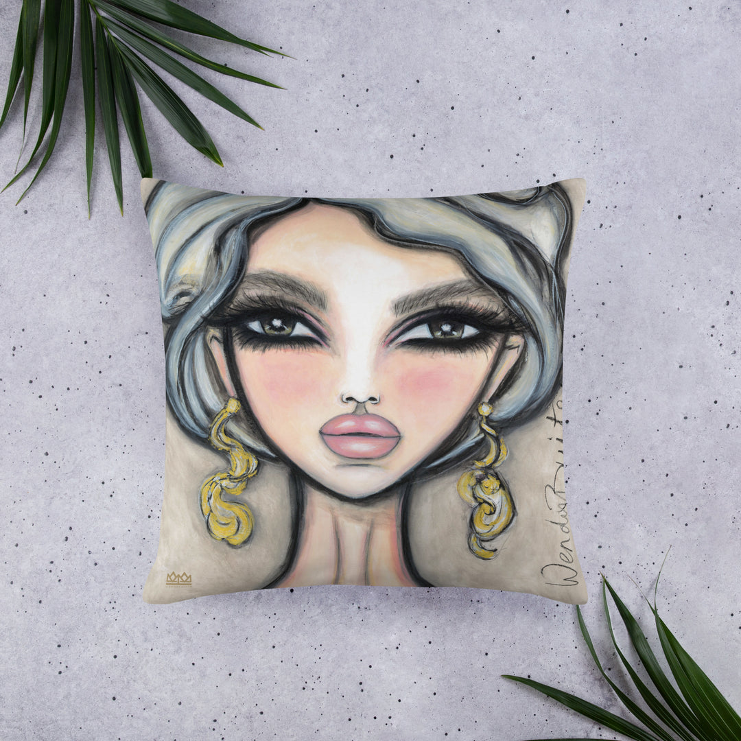 Pillow (stuffed) Queen Bee | Symphony in White