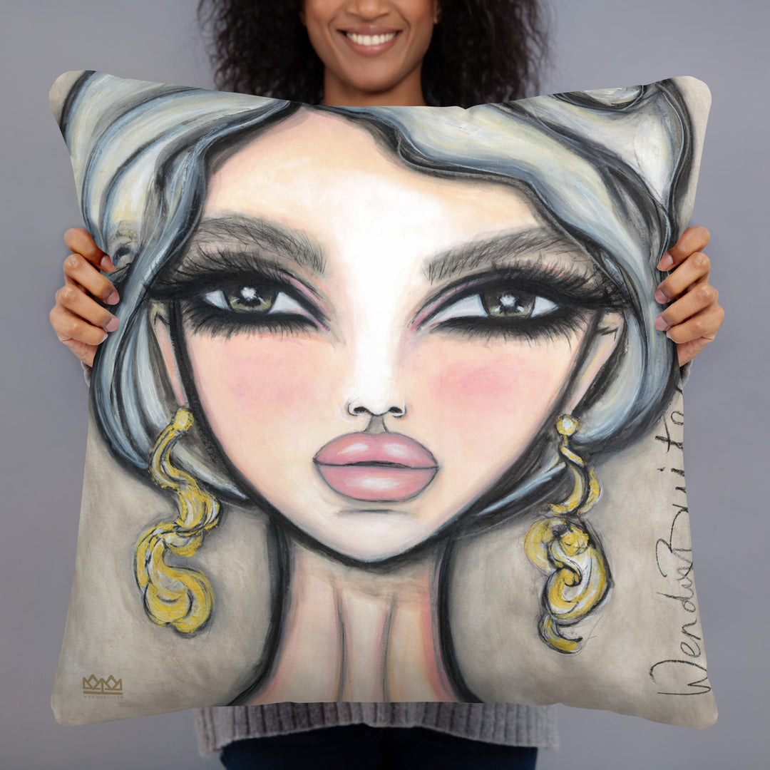 Pillow (stuffed) Queen Bee | Symphony in White