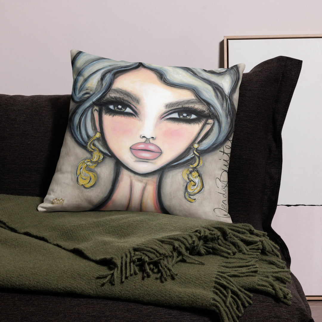 Pillow (stuffed) Queen Bee | Symphony in White