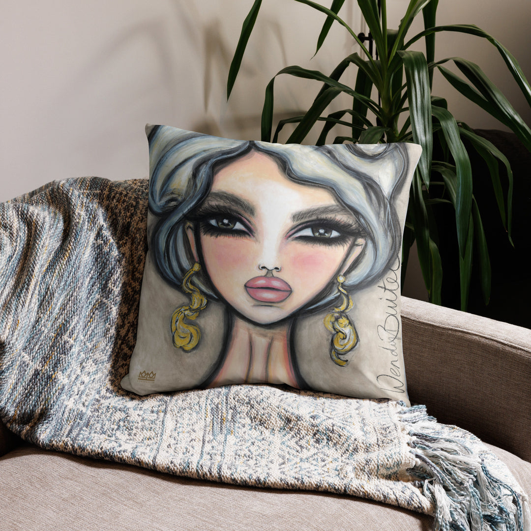 Pillow (stuffed) Queen Bee | Symphony in White